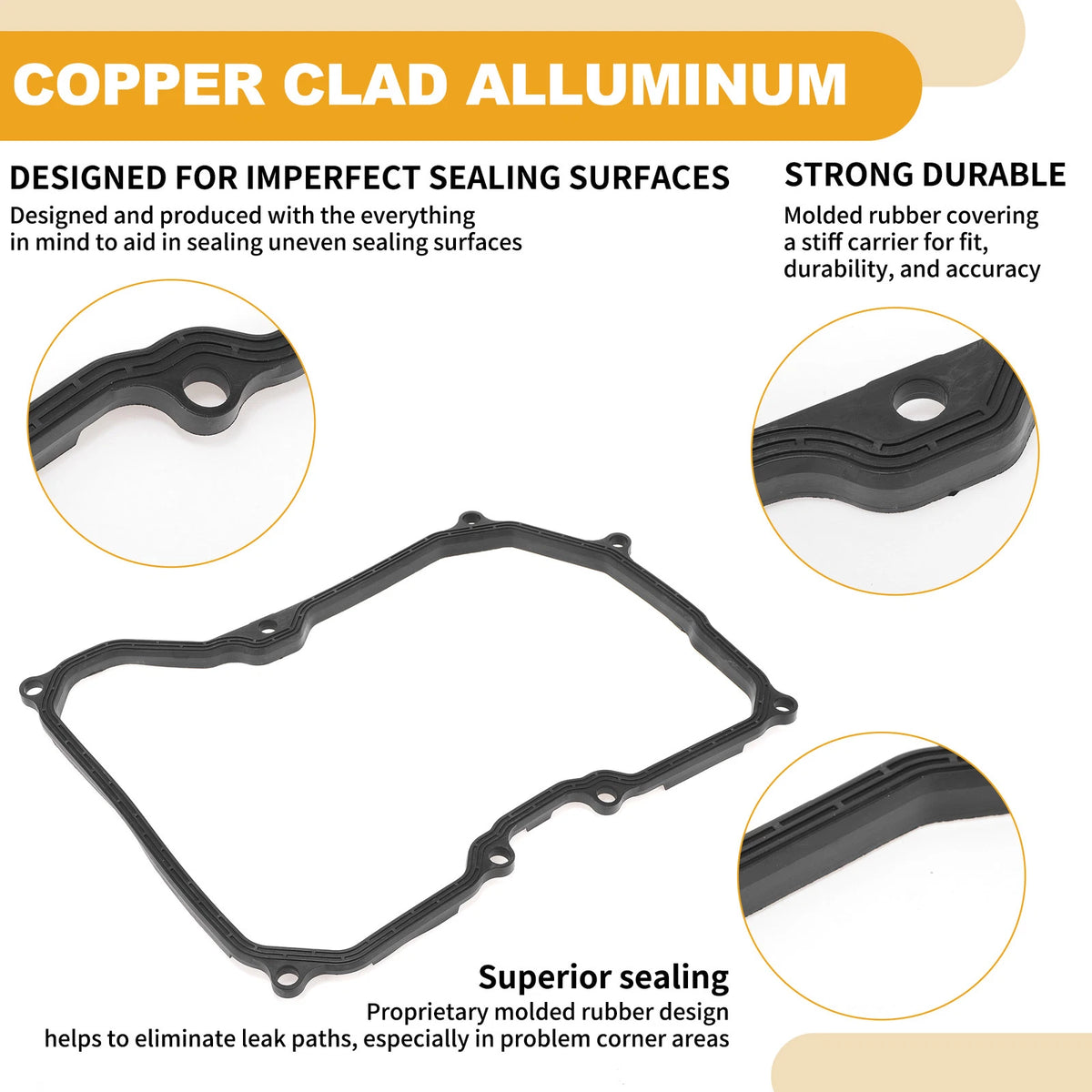 Transmission Filter Oil Pan Gasket for Mini Cooper (2002–2015) 24117566356