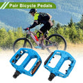 Aluminum Bicycle Pedals Reflective Strips 14mm 1 Pair for Fit 14mm (14mm)