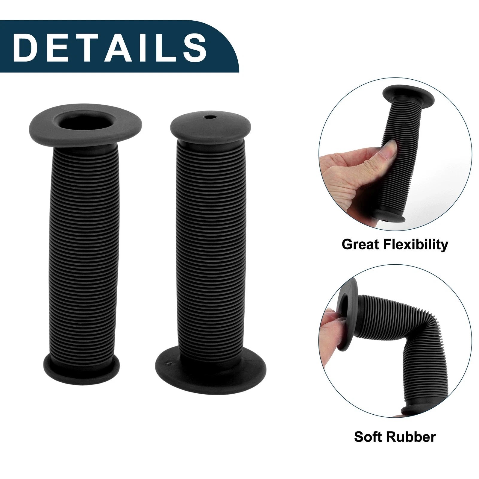 Bike Handlebar Grip Cover 110mm Soft Boy MTB End Grip Protector Pair for