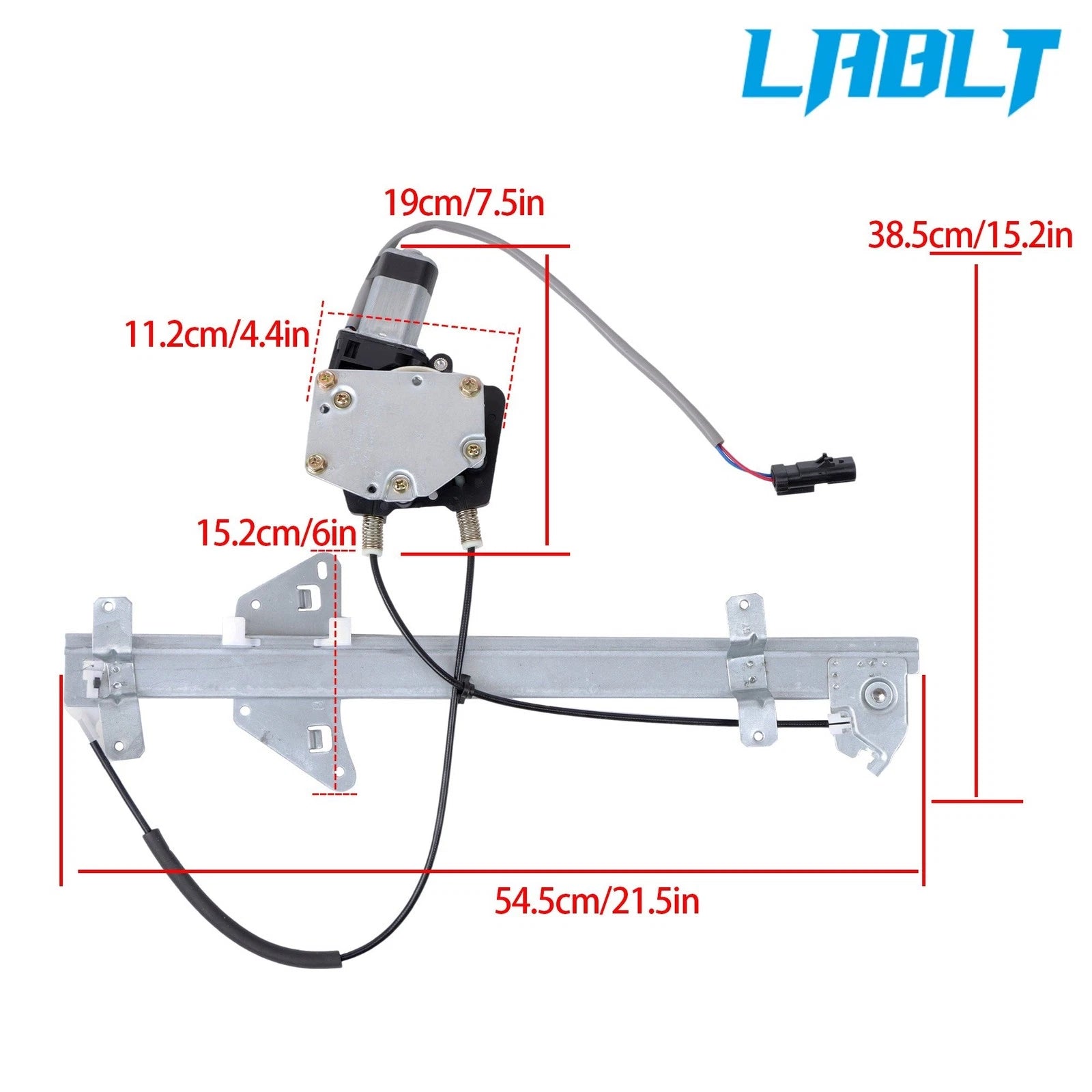 Window Actuator Assembly with Motor for Dodge Dakota (2000–2004)