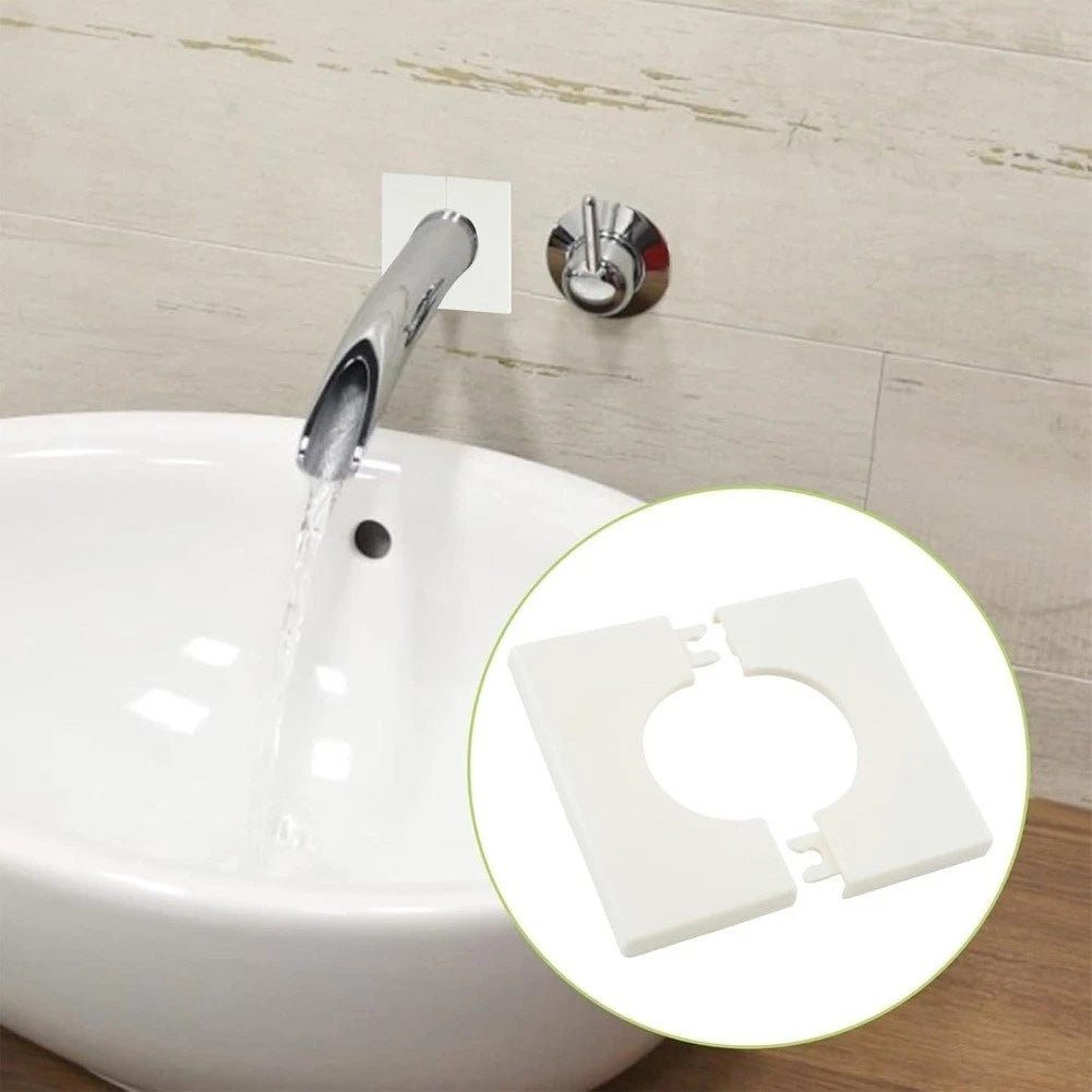10X ABS Wall Hole Cover Sticker 86x86mm for Bathroom Kitchen
