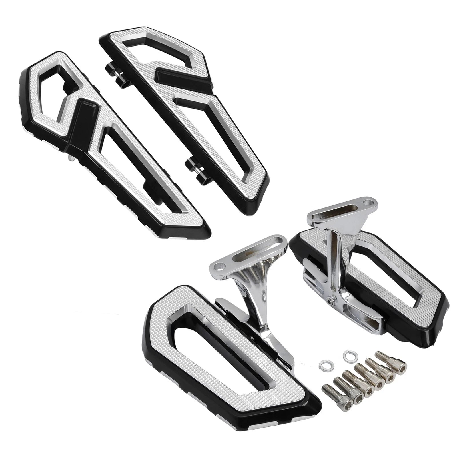 Driver & Passenger Floorboards for Harley Road Glide (1993–2025)