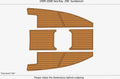 EVA Foam Faux Teak Deck Flooring Bow Pads for Sea Ray 290 Sundancer (1999–2000)