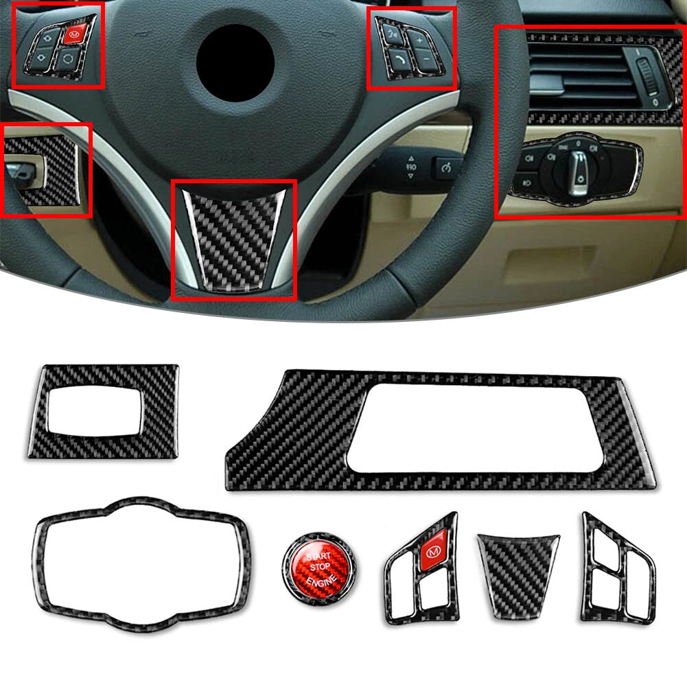 Steering Wheel Panel Cover Trim Kit for BMW 3 Series E90 E92 E93 (2005–2012)