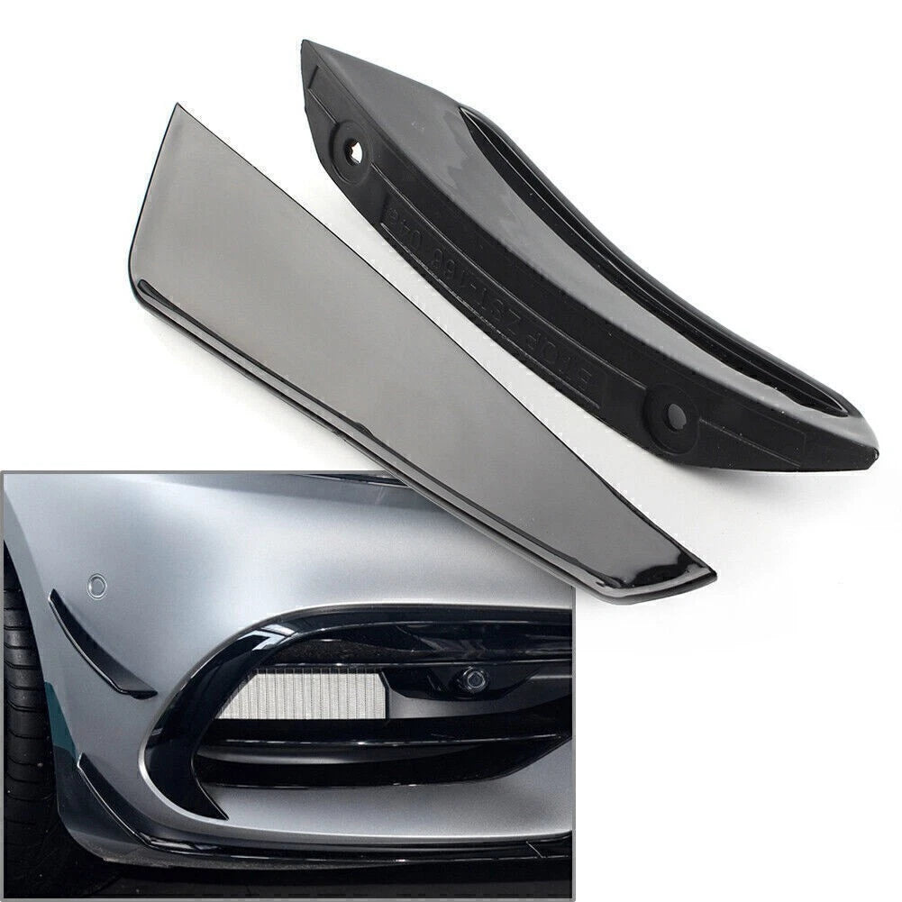 Front Bumper Lip Splitter Spoiler Canards for Benz A-Class W176 (2016–2018)
