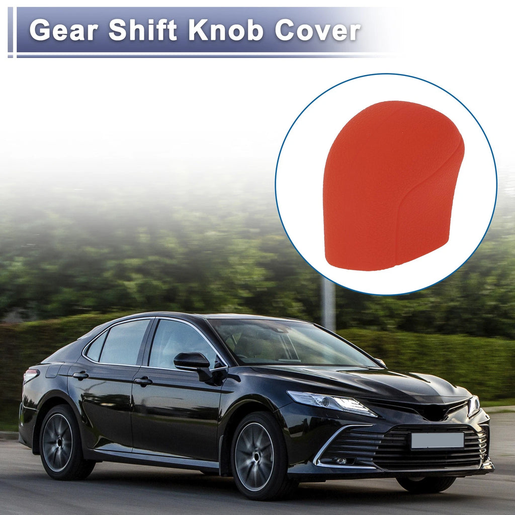 Automatic Gear Shift Knob Cover Replacement Red Silicone for Toyota Camry (2018–2024)