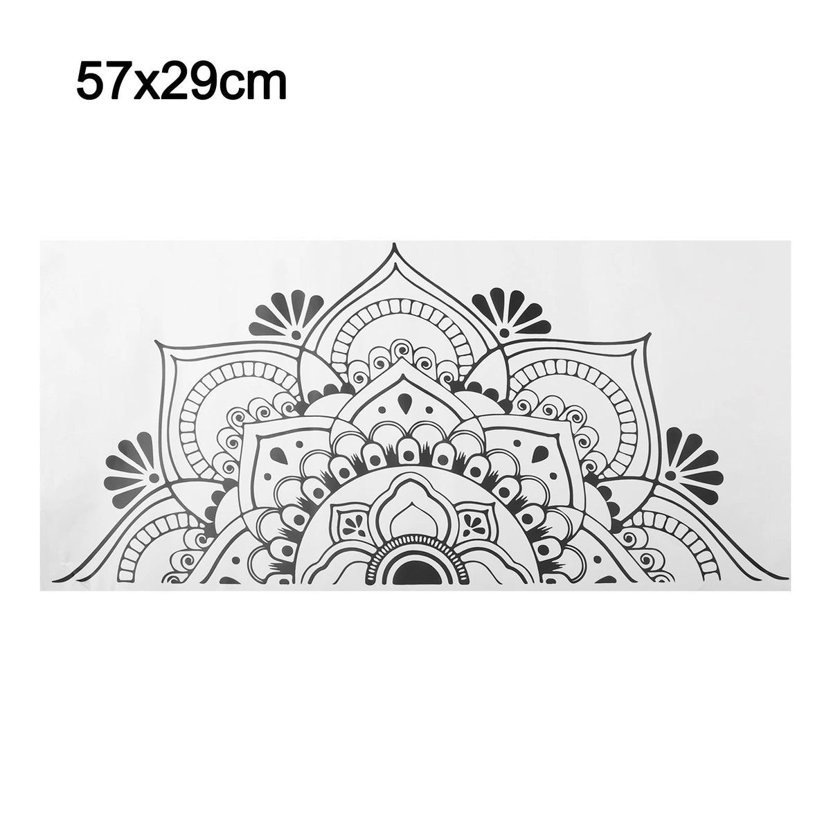 Mandala Half Wall Sticker Decoration - Waterproof, Non-Toxic