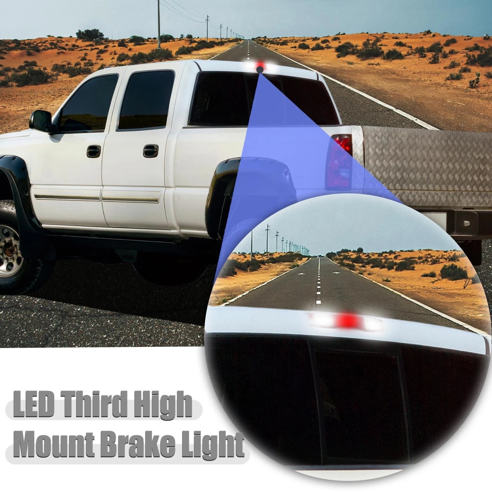 3rd Brake Light High Mount Stop Lamp Replacement for Chevrolet Silverado 2007–2013