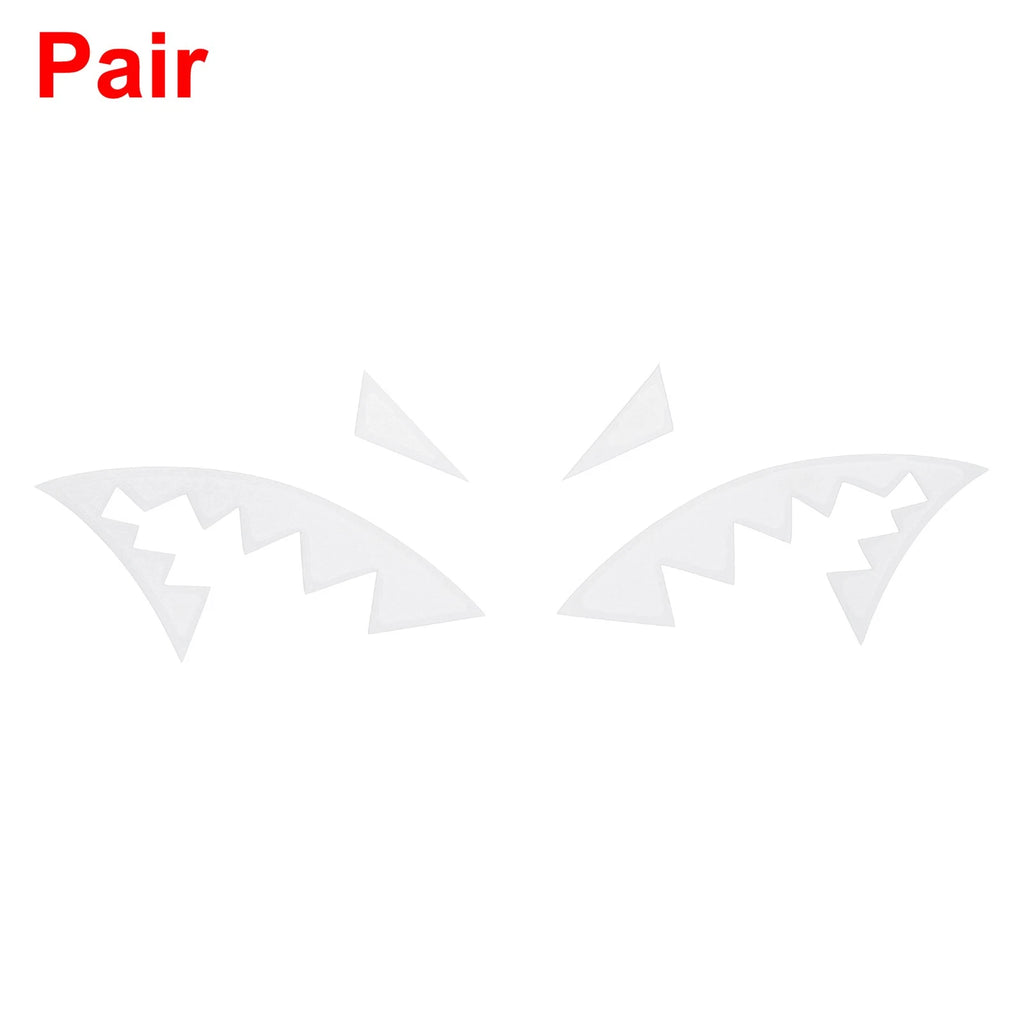 Reflective Bumper Decal for - Shark Mouth Design