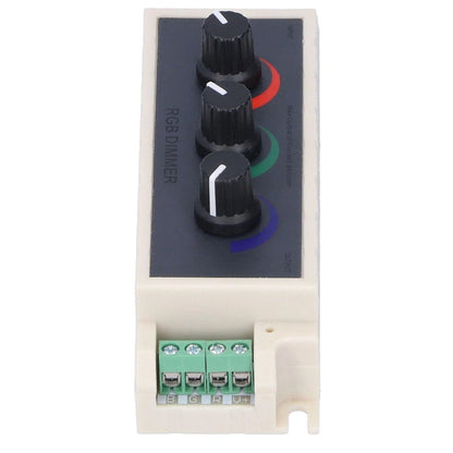 3 Way RGB Knob Dimmer Controller for 12V-24V Vehicles
