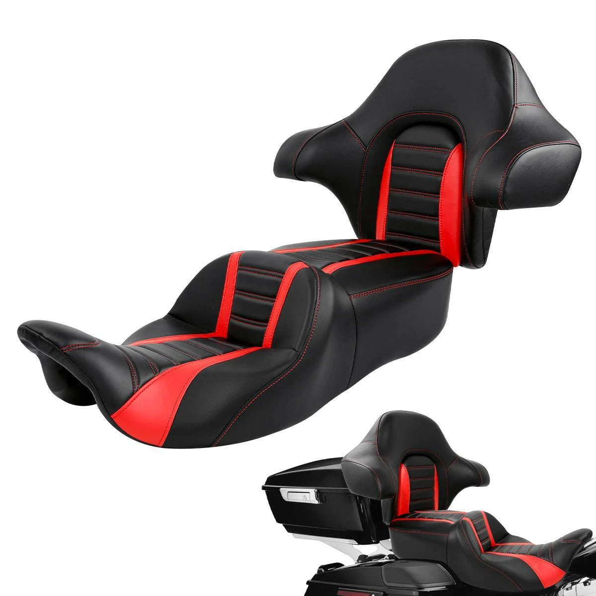 Driver Passenger Seat & Backrest for Harley Road Glide (2014–2023)