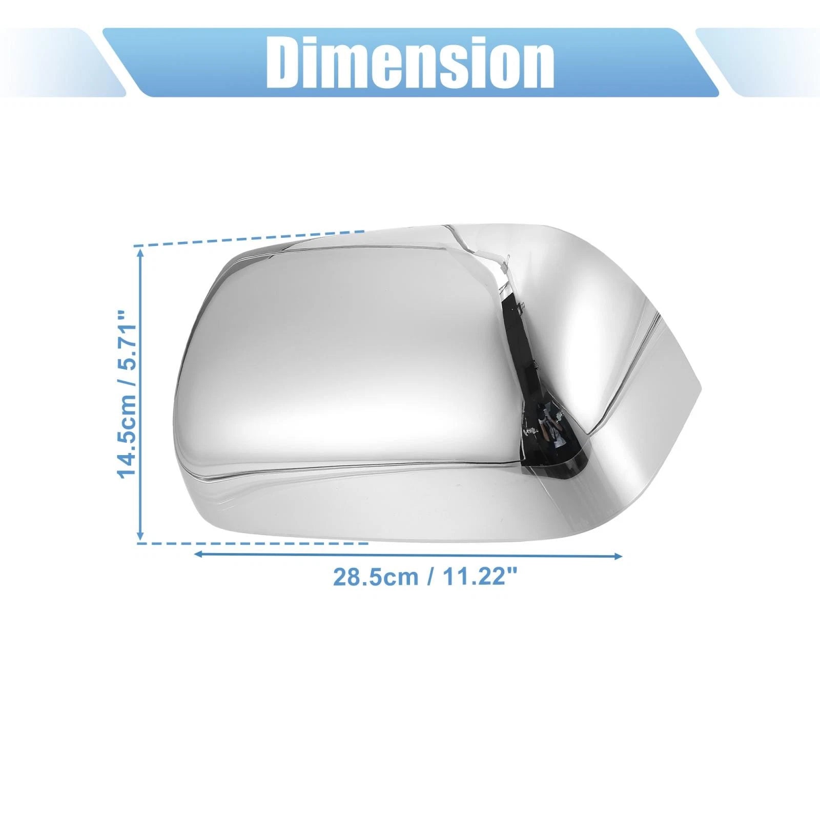 Mirror Cover Cap Pair Chrome Plated for Dodge Ram 1500 2500 3500 (2002–2008)