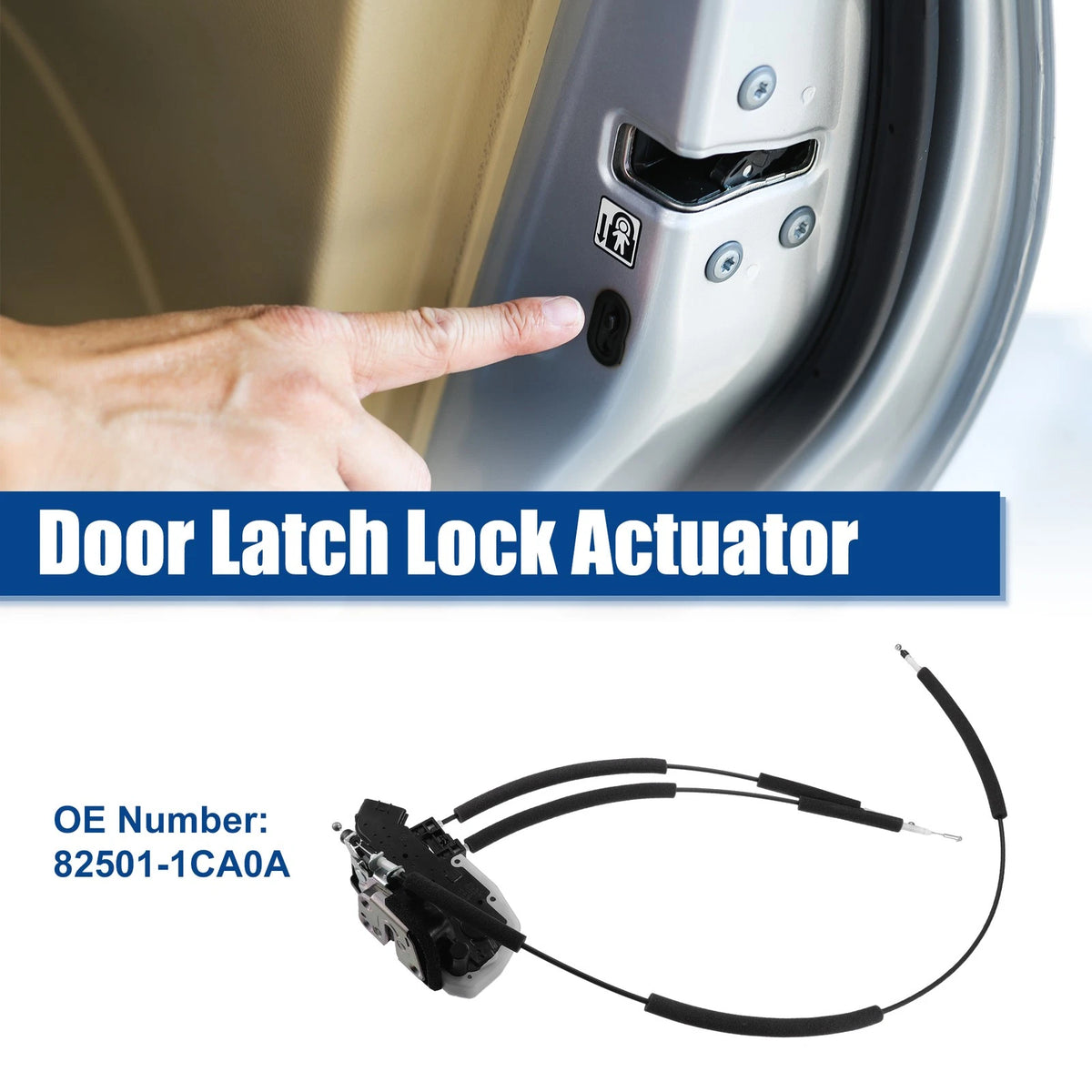 Rear Left Door Lock Latch Actuator for Infiniti QX70 (2014–2017) No. 82501-1CA0A