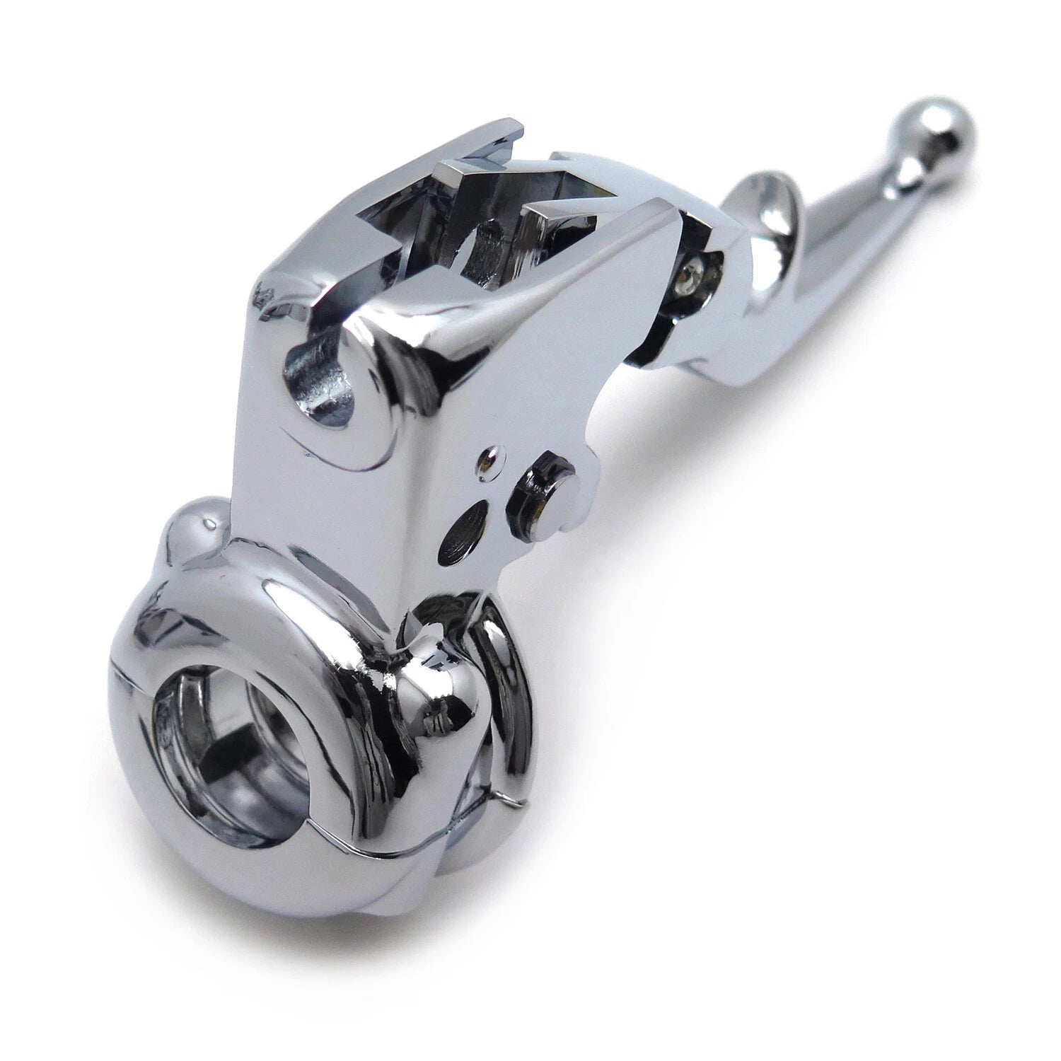 Chrome Clutch Lever Mount Bracket for Harley Softail Springer (1996–2006)