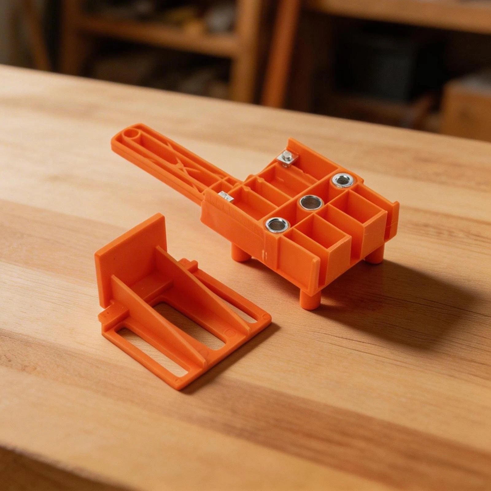 Adjustable Wood Drill Locator for Precise Hole Punching (6mm, 8mm, 10mm)