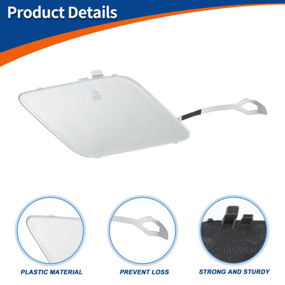 Tow Hook Cover for Mercedes-Benz (A2048850426) (2010–2015) Silver Tone