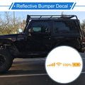 Reflective Bumper Decal for WiFi Signal Dashboard (Reflective Yellow Square)