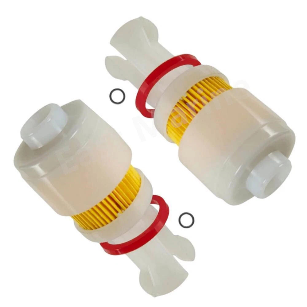 2Pcs Fuel Filter Element Cartridge for Yamaha Outboards (65L-24563-00-00, 18-7936)