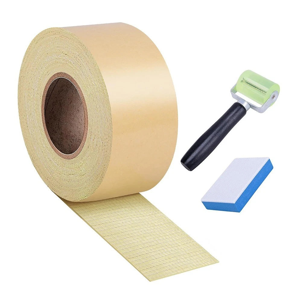 Waterproof Butyl Pond Liner Seam Tape Set of 2 with Roller and Sponge