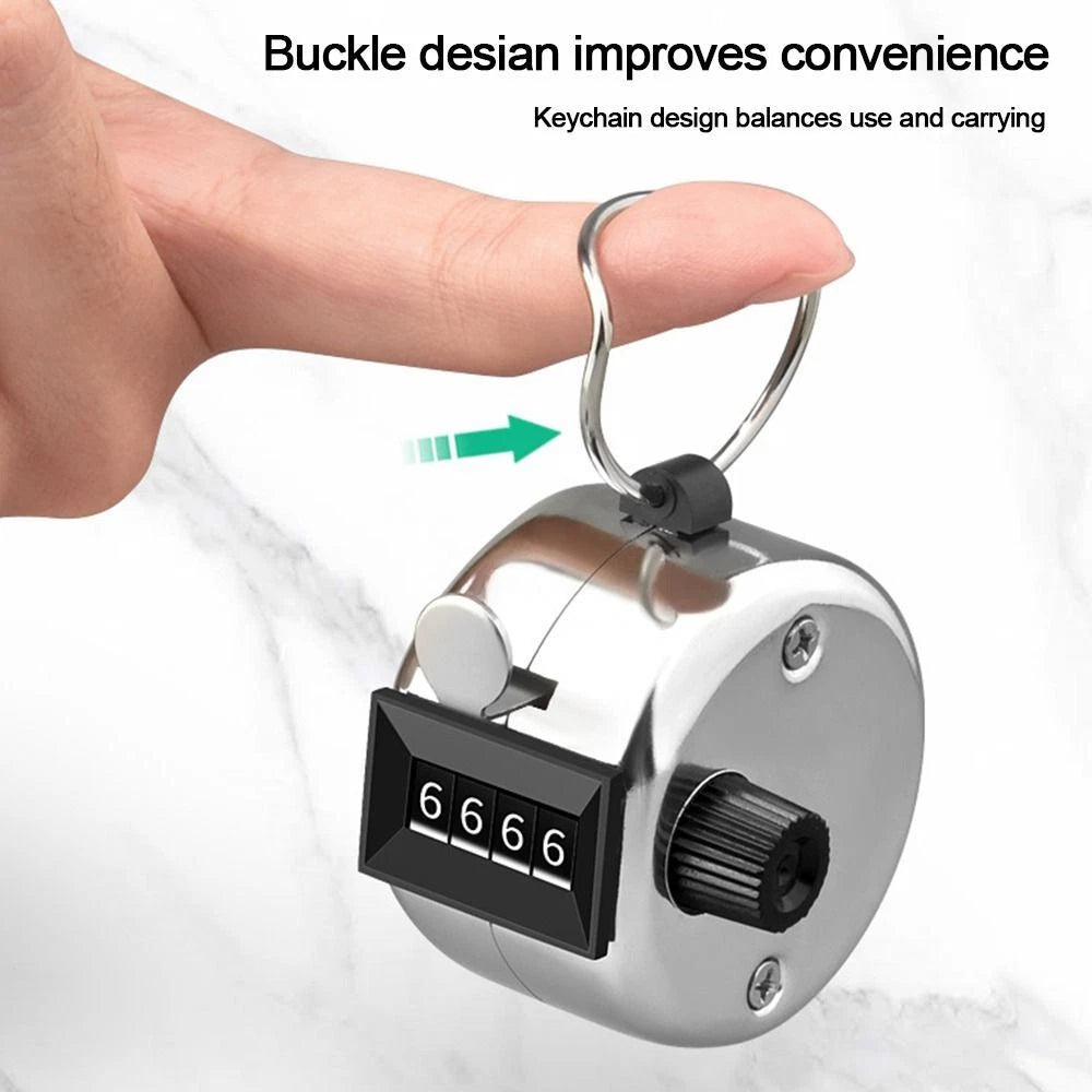 Hand Held Mechanical Counter 4 Digit Clicker for