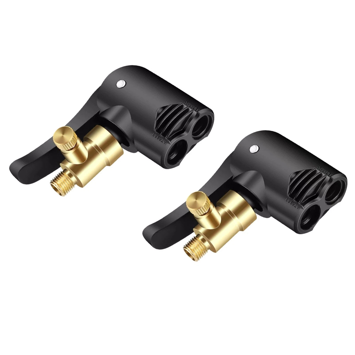 2X Deflatable Air Chuck Accessories for Schrader & Presta Valves