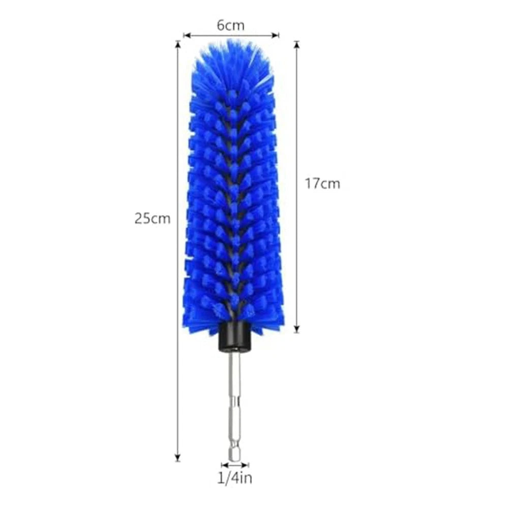 Blue Drill Brush for Car Rims and Engines (Efficient Cleaning Tool)