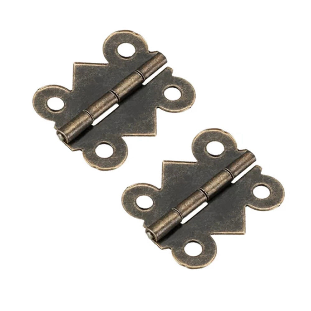 10x Butterfly Hinge for Vintage Jewelry Box (33mm x 40mm)