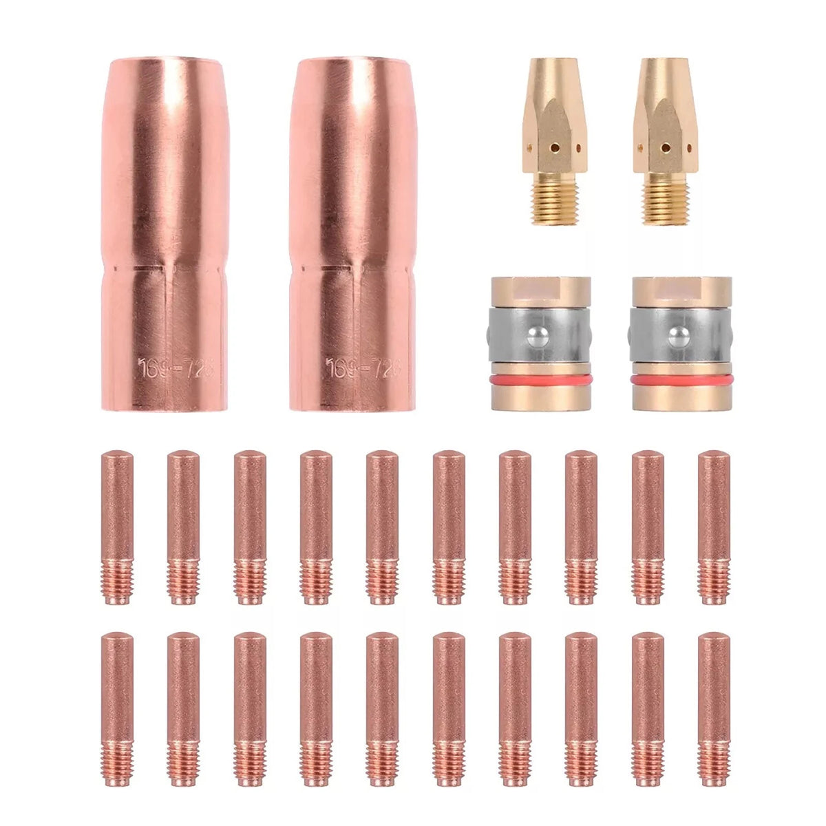 26PCS MIG Welding Torch Kit 0.9mm Tip Nozzle Diffuser for Miller M-25/M-40