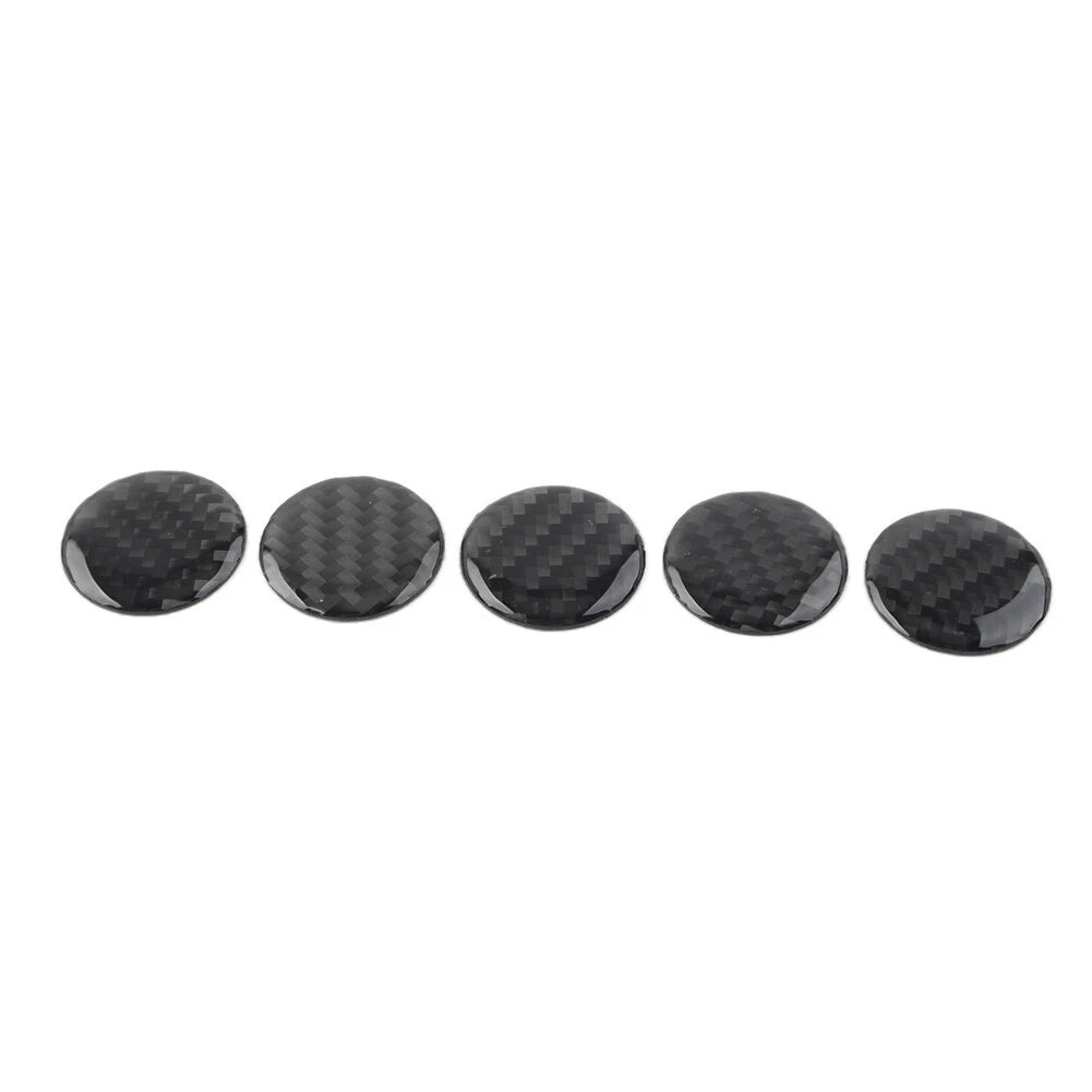 5 Pcs Door Handle Push Button Knobs Cover Trim for Jeep Wrangler JK (2007–2017)