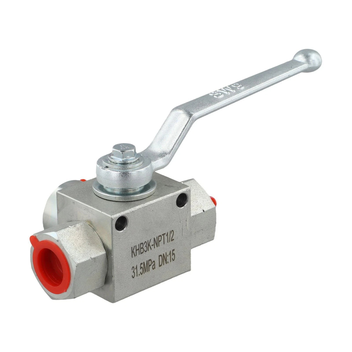3-Way Hydraulic Ball Valve NPT12 for Industrial Applications