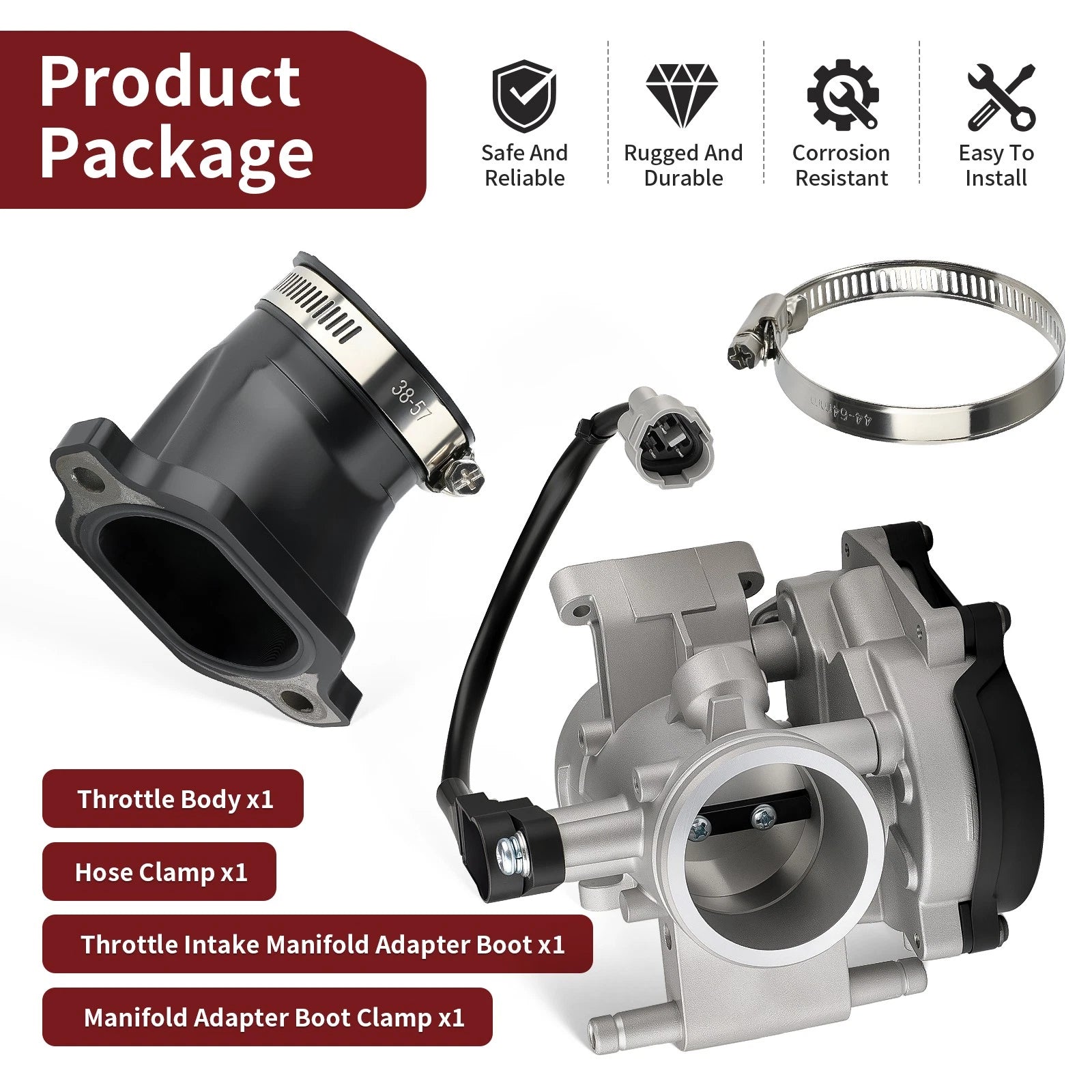 Throttle Body w/ Intake Manifold for Polaris Sportsman X2 800 EFI (2007–2009)