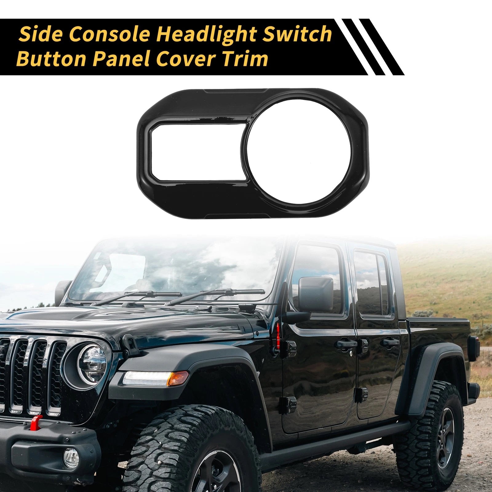 Side Console Headlight Button Panel Cove for Jeep Gladiator JT (2020–2024)