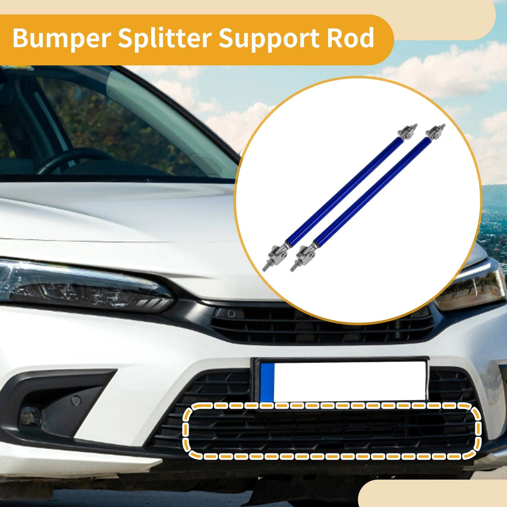 2X Adjustable Front Bumper Lip Splitter Strut Rod for Universal Fit
