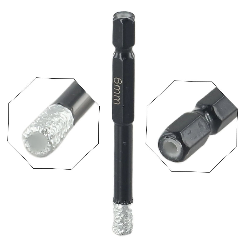 Dry Drill Bit for Glass Porcelain (Hex, Diamond)