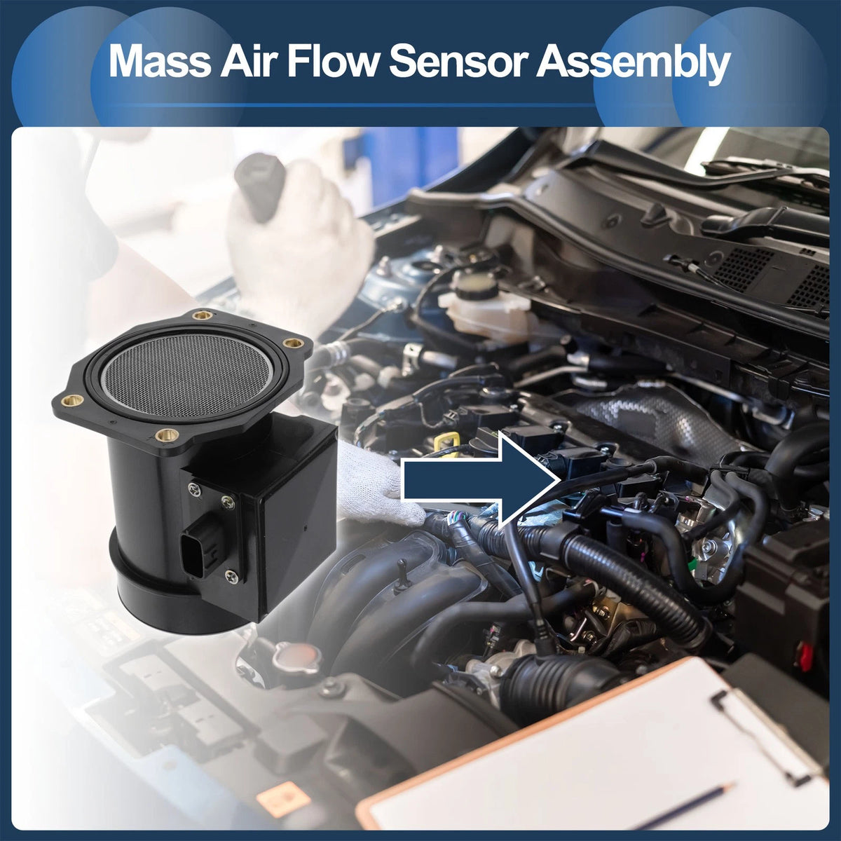 Mass Air Flow Sensor Assembly No.F00E170451 for Nissan Maxima (1994)