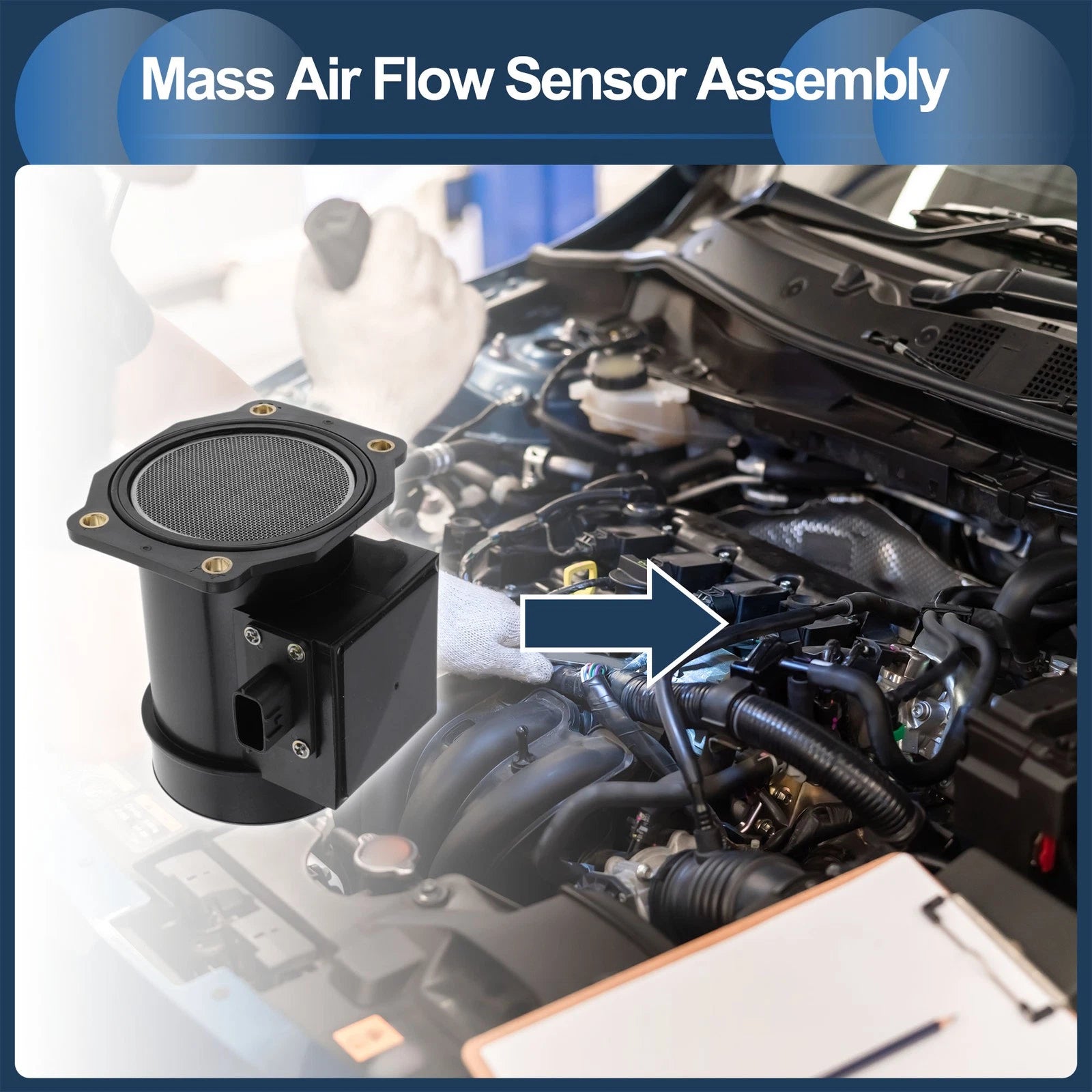 Mass Air Flow Sensor Assembly No.F00E170451 for Nissan Maxima (1994)