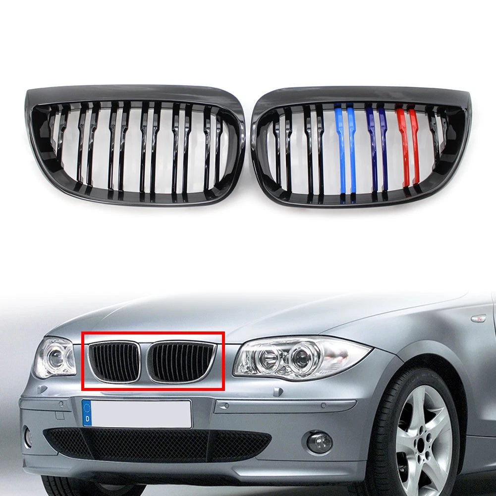 M-Color Front Bumper Grille for BMW 1-Series E87 (2004–2007)