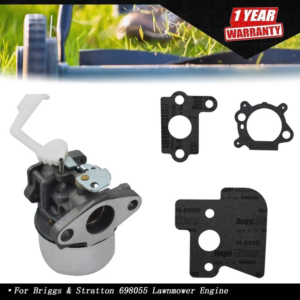 Carburetor for Briggs & Stratton 698055 Lawnmower Engine (Fits )