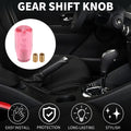 Shift Knob with 2 Adapters for Universal Vehicles (10cm, Pink)