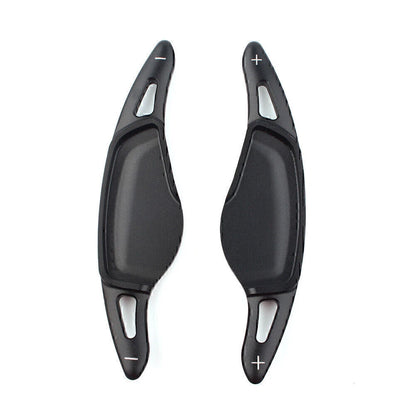 2X Black Steering Wheel Paddle Shifter Extensions for BMW 5 7 Series X3 X4 X5 (2010–2020)
