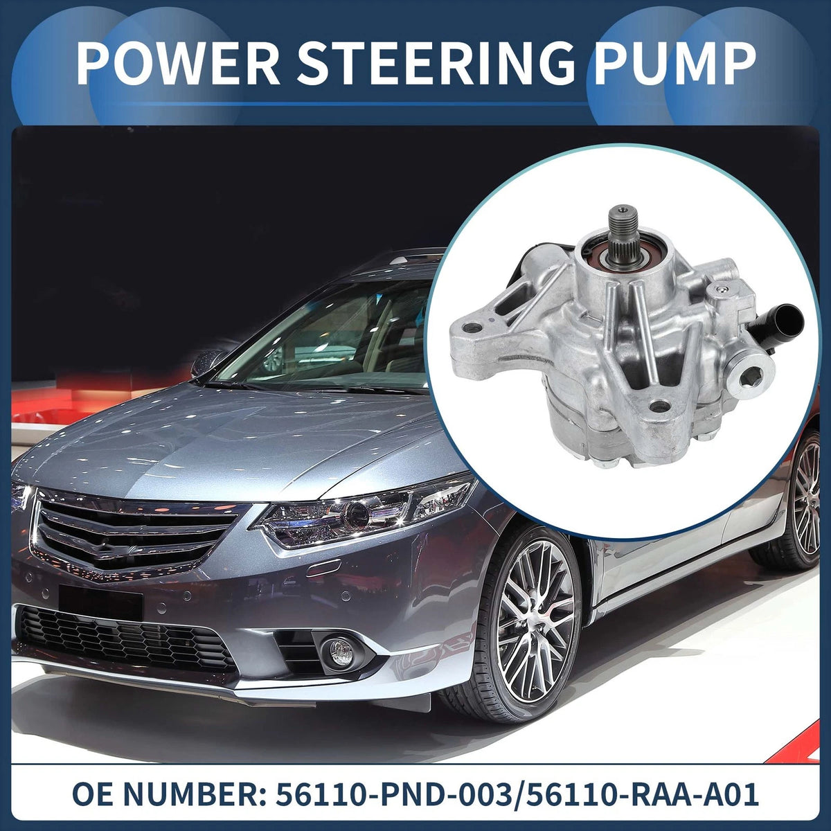 Power Steering Pump for Honda Element Accord (2006–2011) No. 56110-PND-0