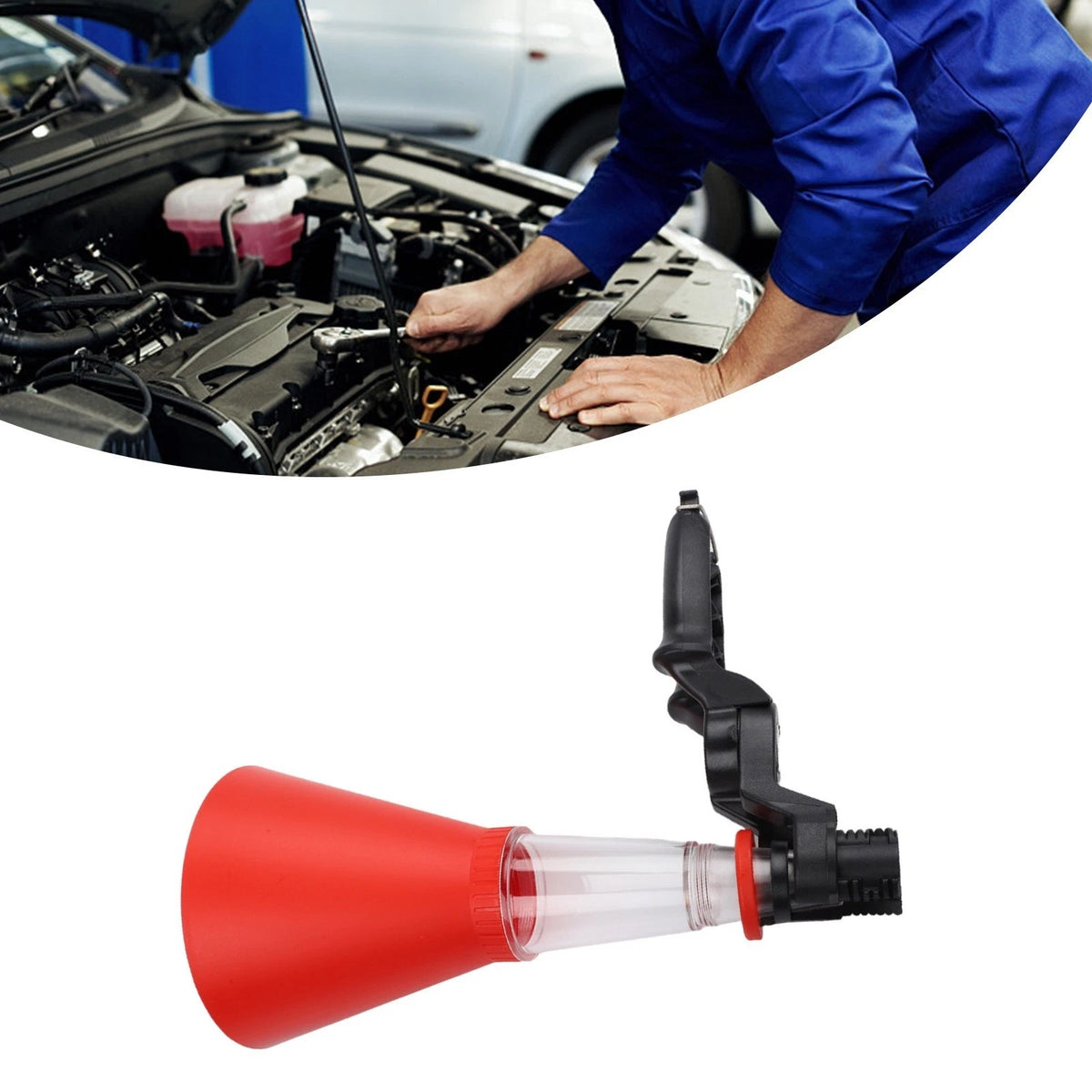 Threaded Oil Funnel Kit for Efficient Oil Changes