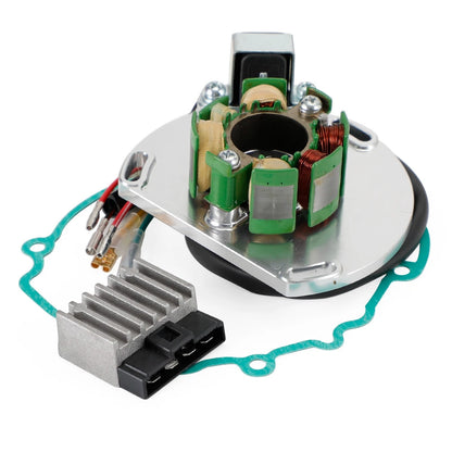 Magneto Stator, Voltage Rectifier, Gasket for SXS 125 SX EXC MXC 200 (2000–2004)