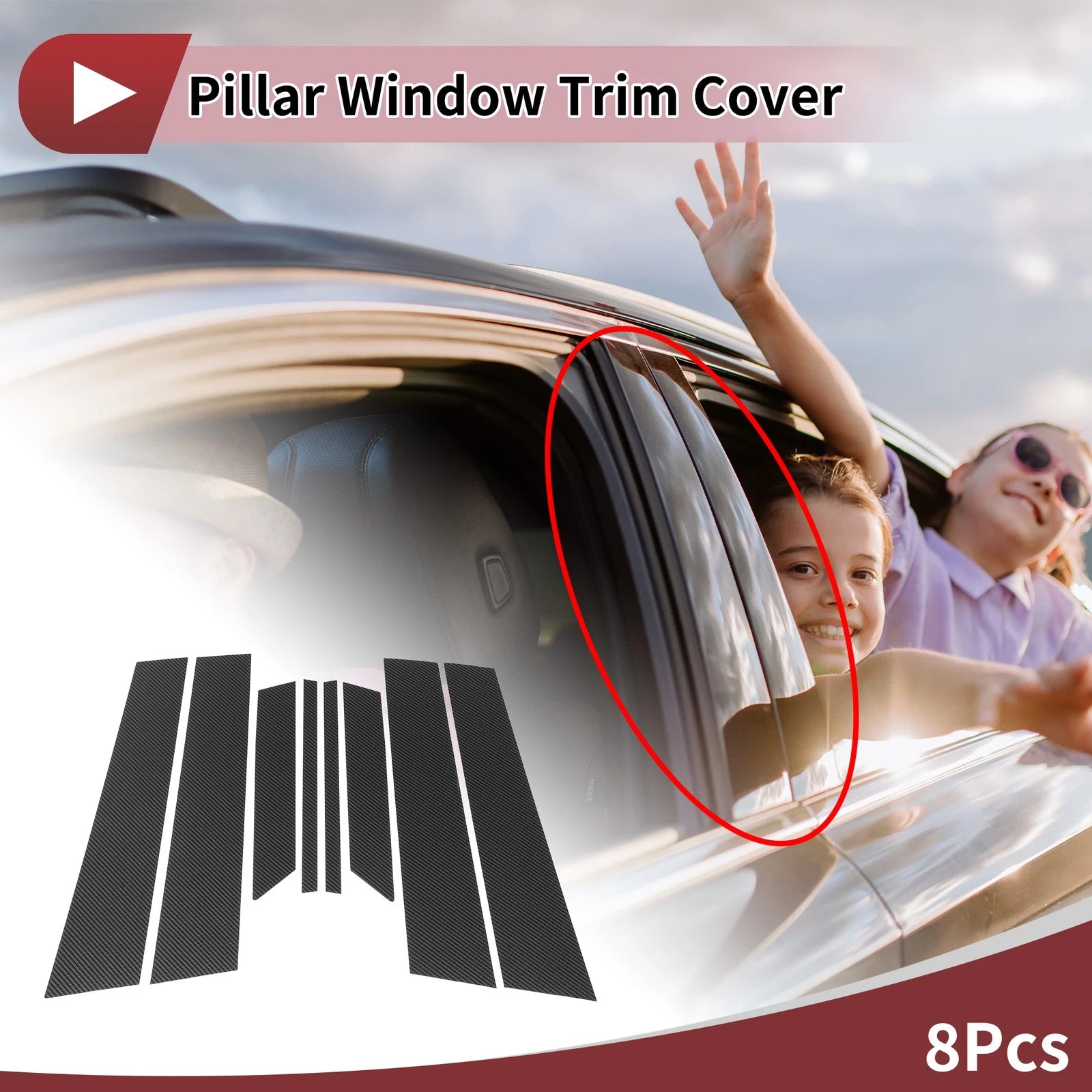 Front Rear Left Right Door Pillar Window Trim for Mazda 6 GH1 (2008–2013)