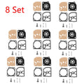 Set of 8 Carburetor Gasket Kit for Stihl MS210 MS230 MS250 (RB-105)
