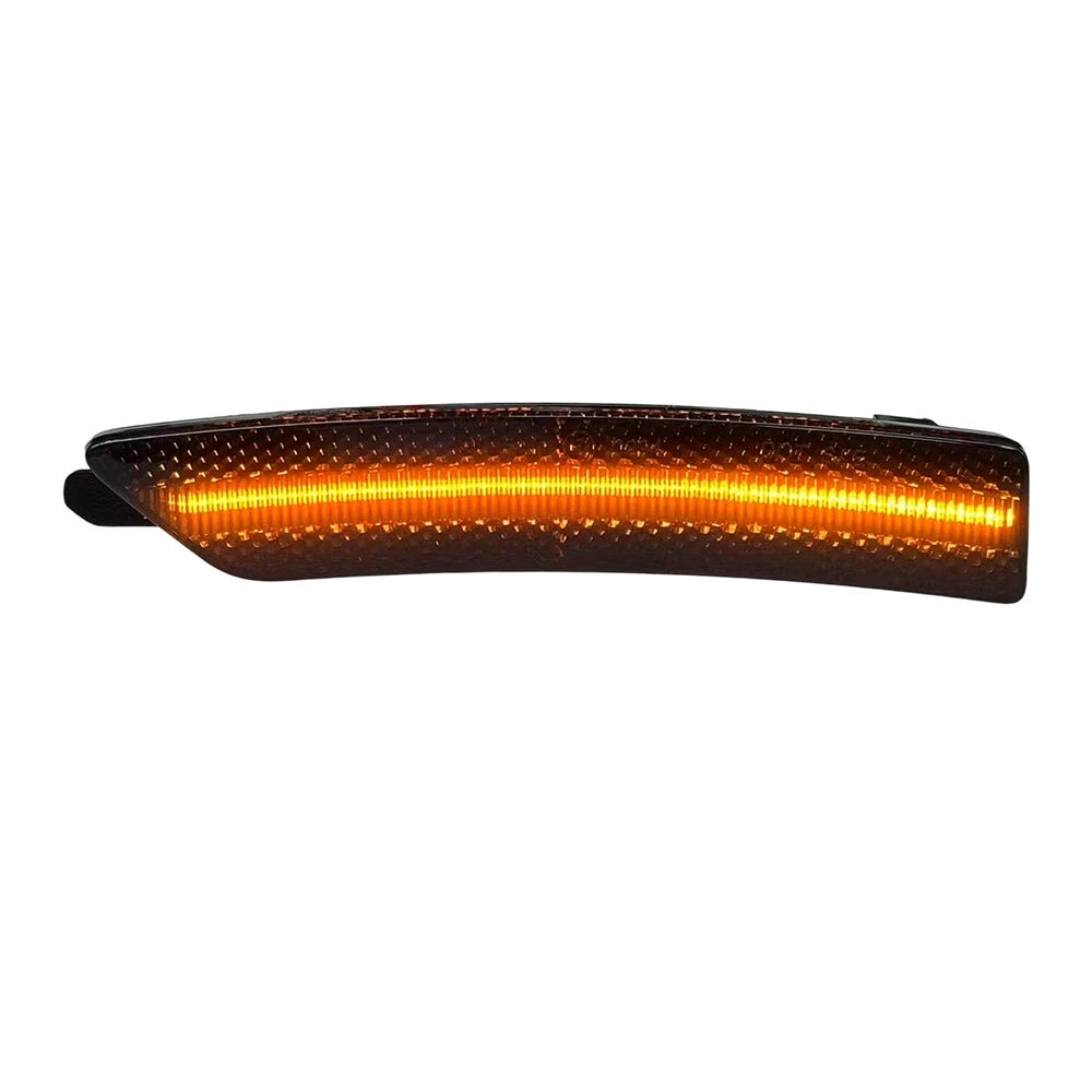 4X Smoked Front Rear Bumper Side Marker Lights for Ford Mustang (2024–2024)