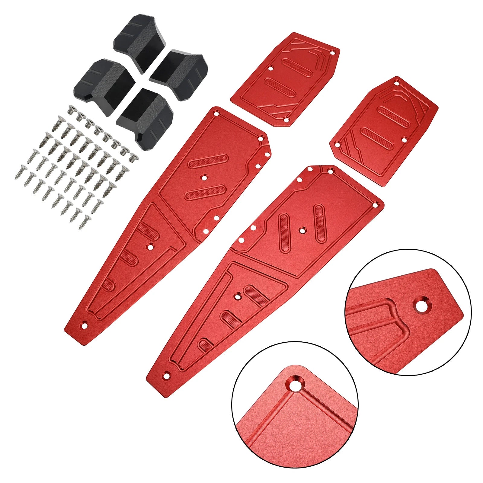 Footboard Foot Rest Pad Peg Plate for Aprilia SR GT200 SR GT125 (2022–2023)