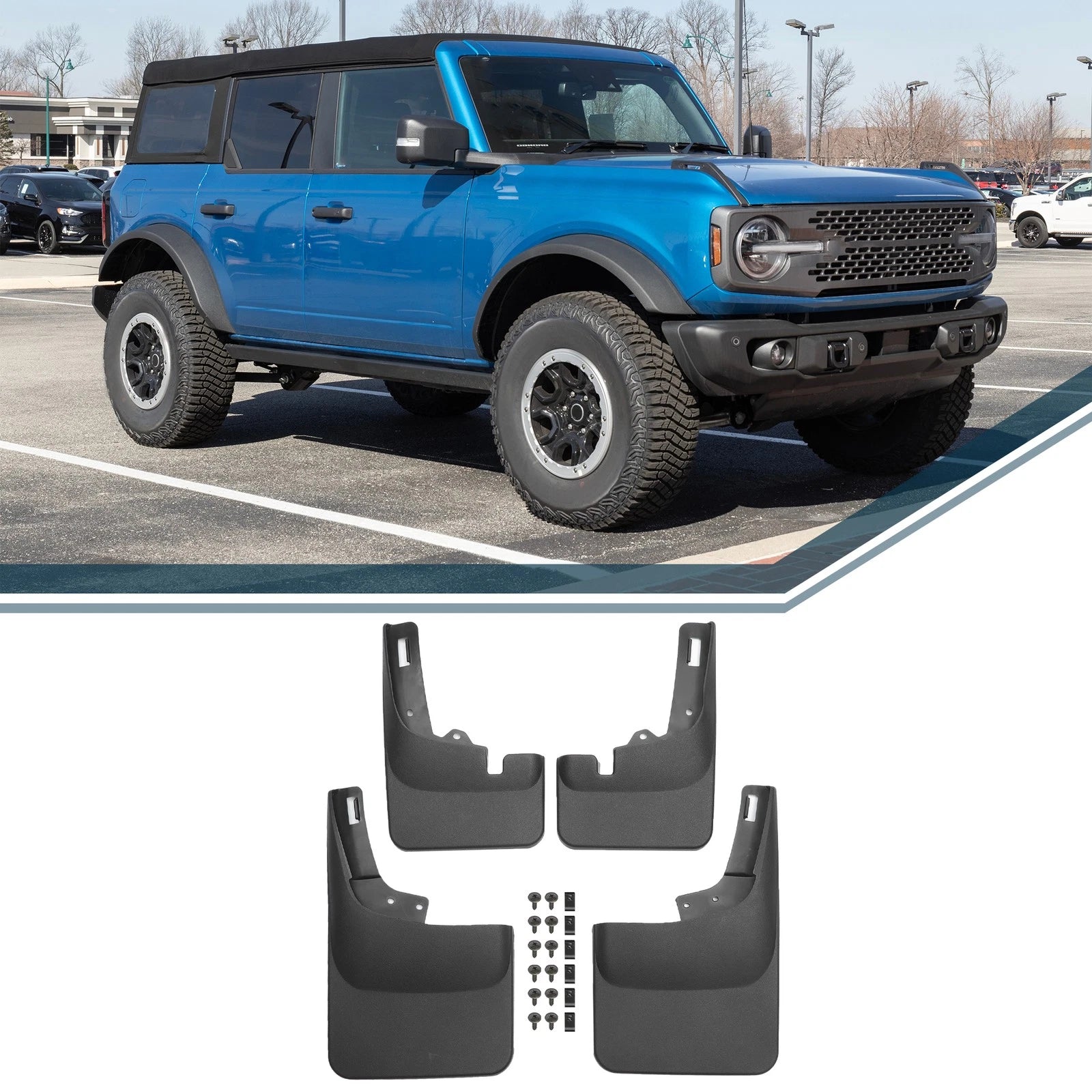 Mud Flap Splash Guard Mud Guard for Dodge Ram 1500 (2019–2024)