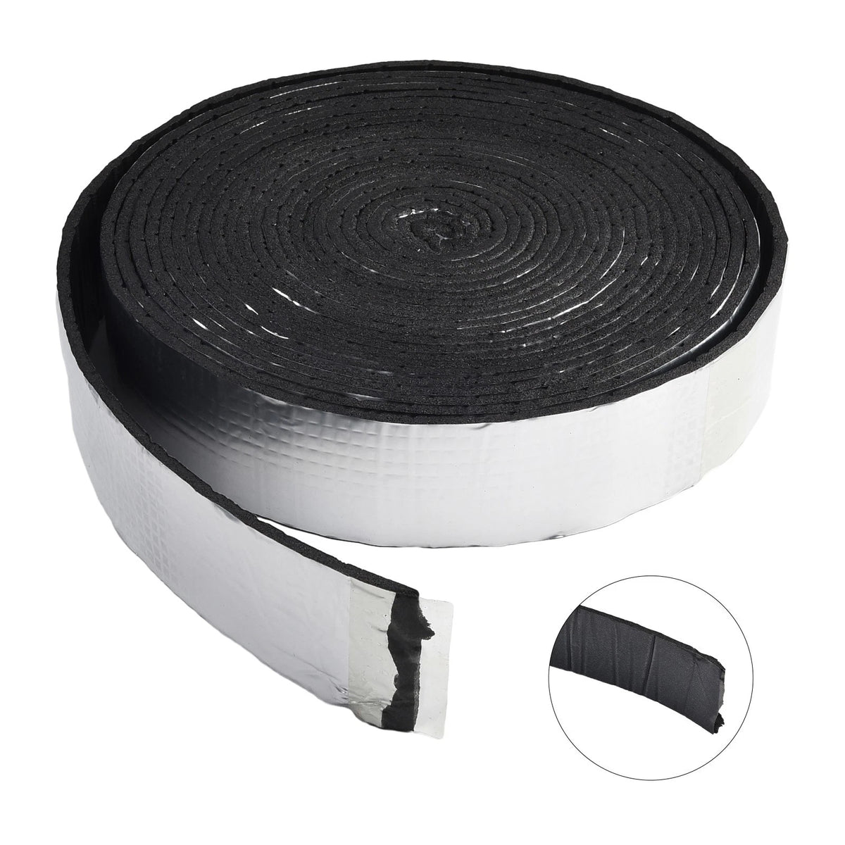 Insulation Wrap Tape for Outdoor Pipes 8Ft Fireproof Water Resistant Black