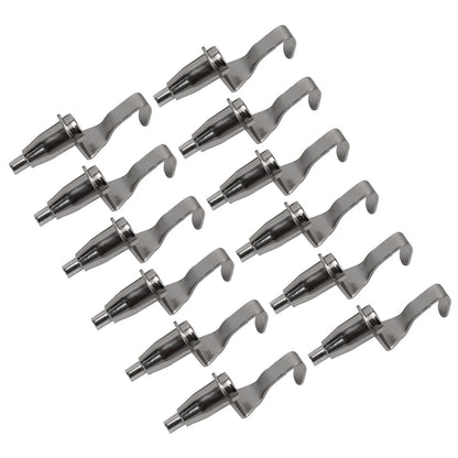 12 Piece Set of Adjustable Art Gallery Hooks for Secure Display
